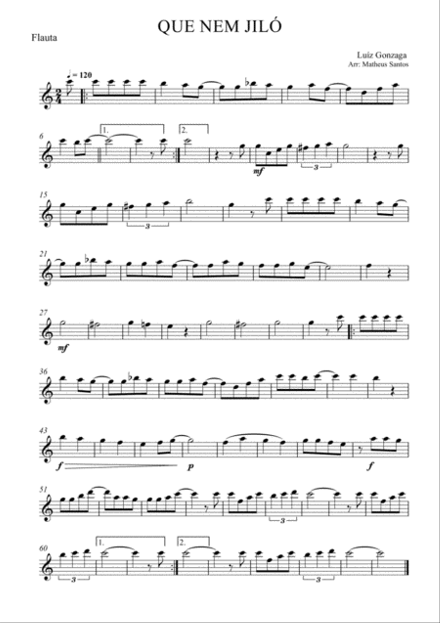 Qui Nem Jiló - Luis Gonzaga Large Ensemble scores gallery preview page 5