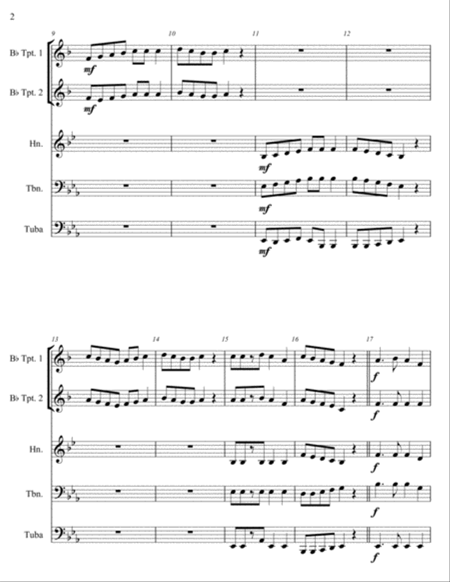 Brass Quartet #2 Brass Quartet scores gallery preview page 3