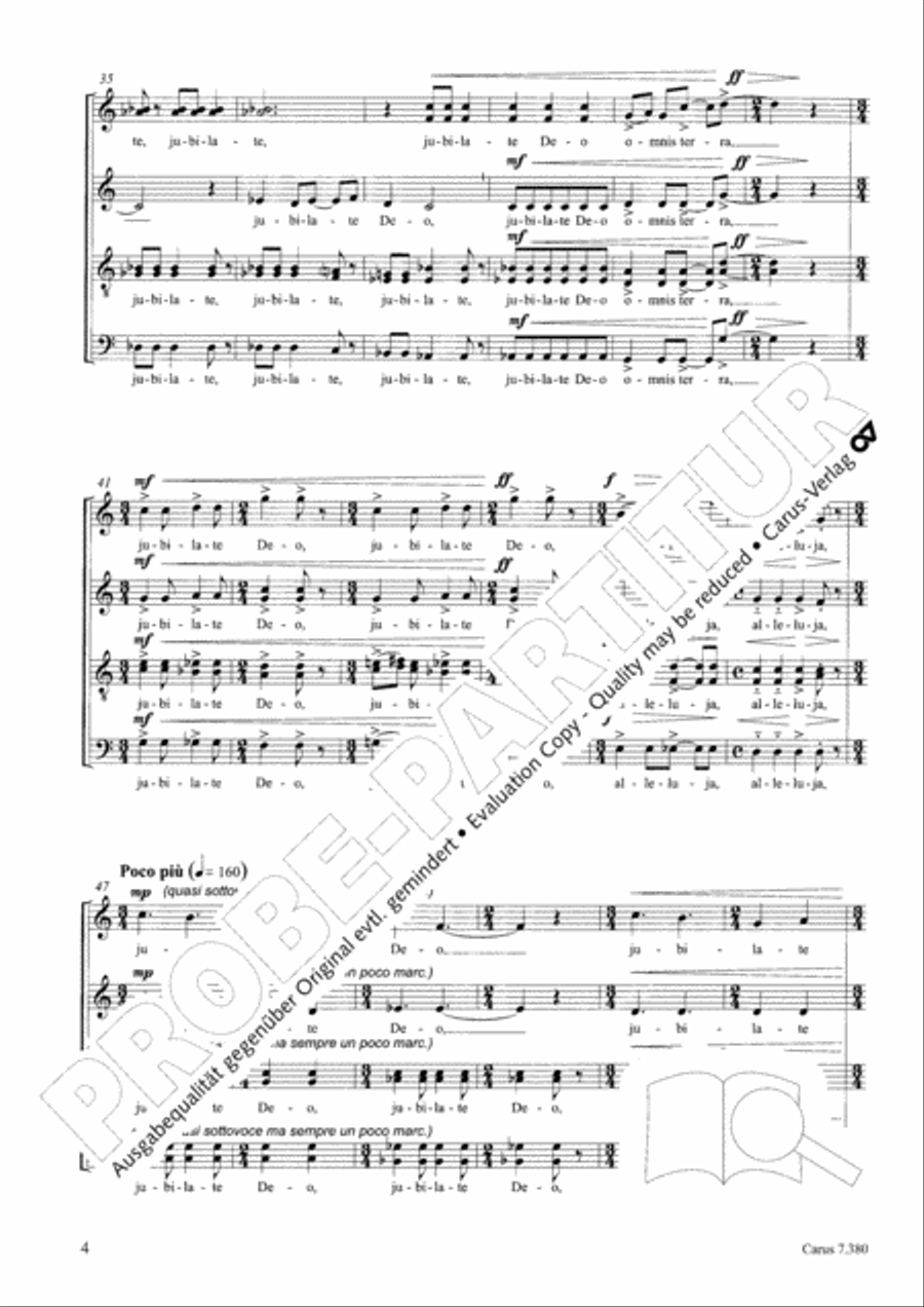 Jubilate Deo SSAATTBB scores gallery preview page 5