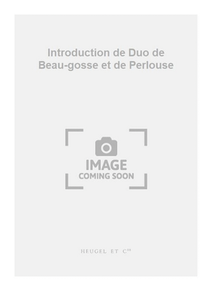 Book cover for Introduction de Duo de Beau-gosse et de Perlouse