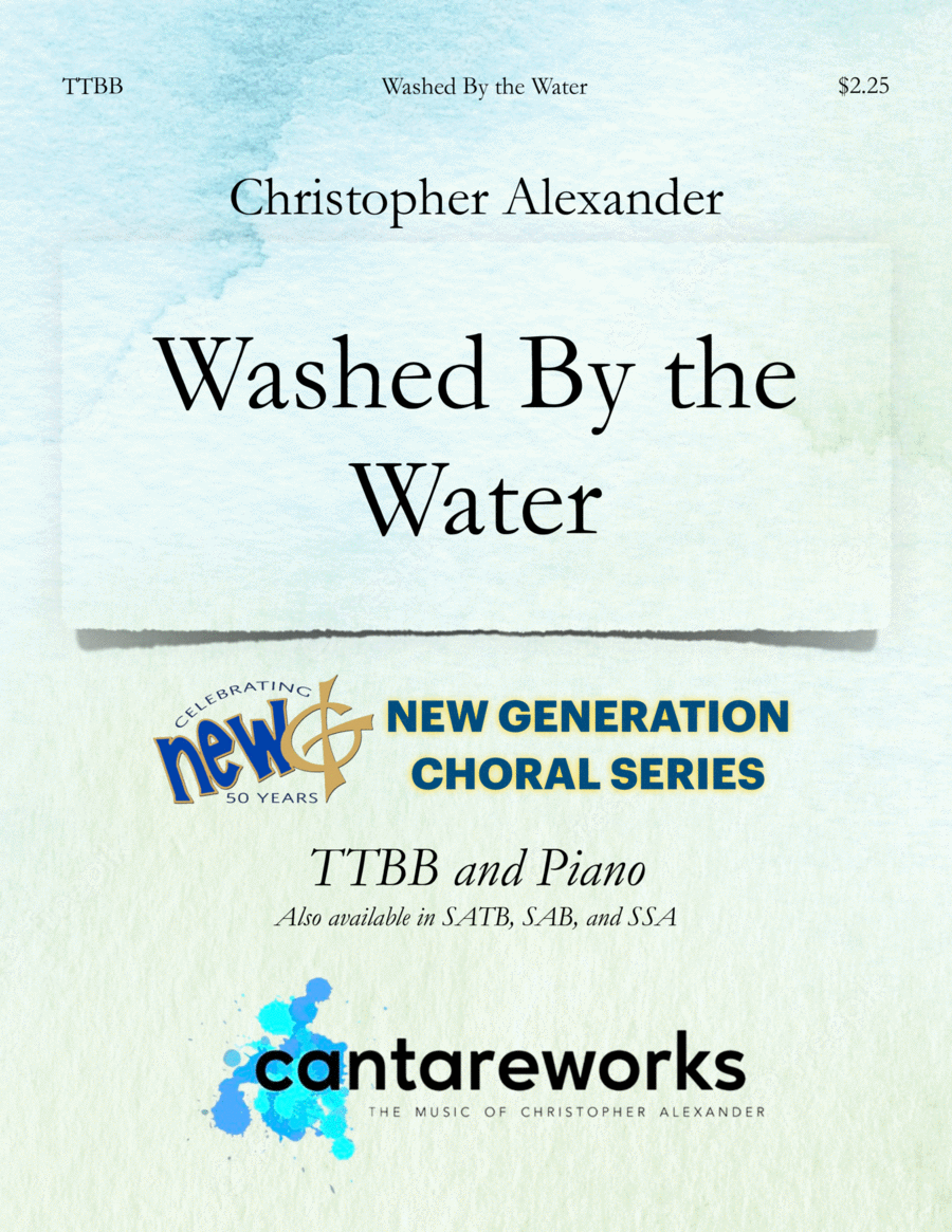 Washed By The Water TTBB scores gallery preview page 1