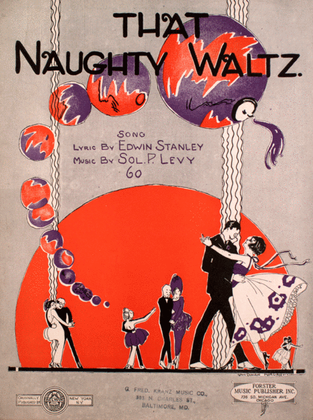 Book cover for That Naughty Waltz. Song
