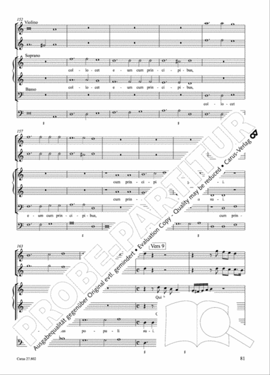 Salmi I (Selva morale e spirituale) Collection / Songbook scores gallery preview page 106