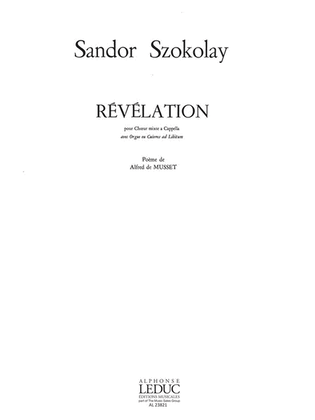 Book cover for Revelation (choral-mixed Accompanied)