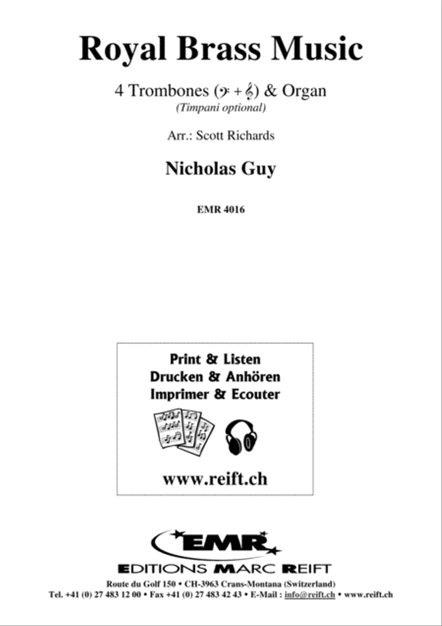 Royal Brass Music Trombone Quartet scores gallery preview page 2