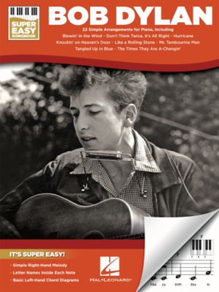 Book cover for Bob Dylan – Super Easy Songbook