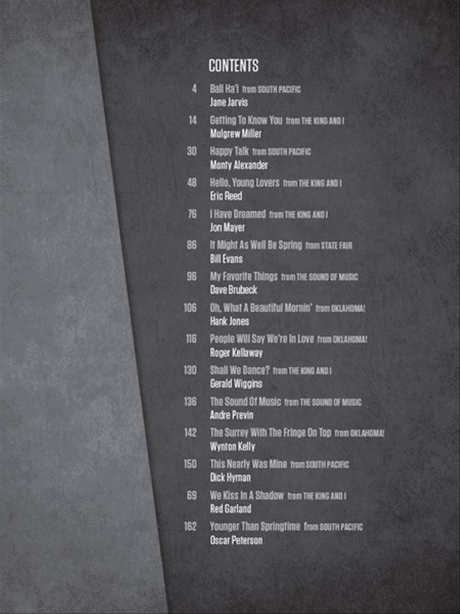 Jazz Piano Masters Play Rodgers & Hammerstein Piano Solo scores gallery preview page 3