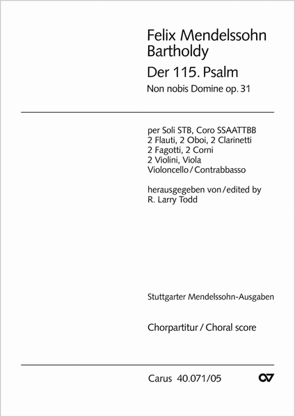 Psalm 115 (Der 115. Psalm) image number null