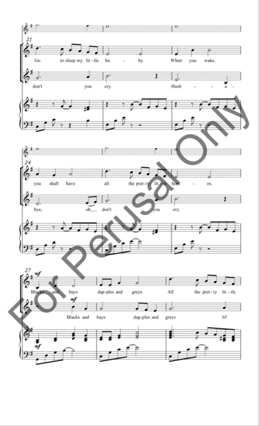 All the Pretty Little Horses TB scores gallery preview page 4