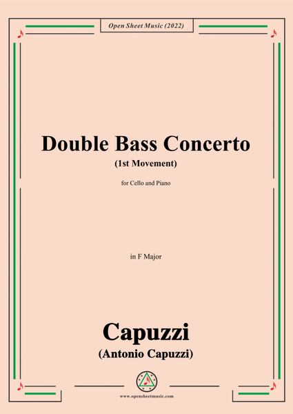 Capuzzi-Double Bass Concerto(1st Movement),in F Major,for Cello and Piano