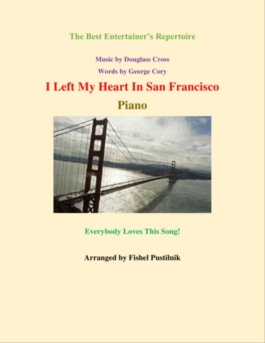 I Left My Heart In San Francisco Piano Solo scores gallery preview page 1