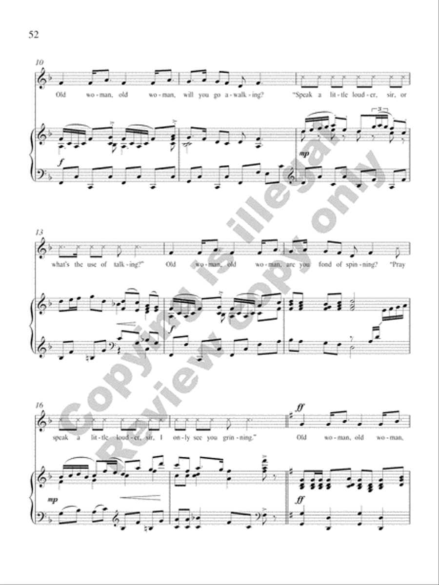 American Folk Set Low Voice scores gallery preview page 44