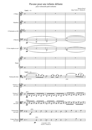 Ravel, Pavane pour une infante défunte, Cello et Orchestre
