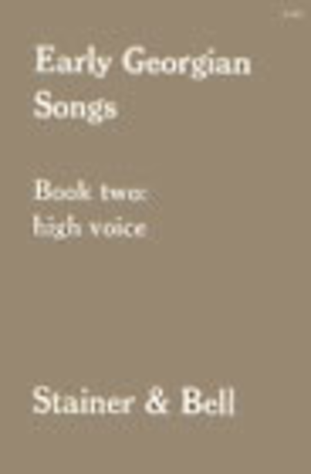 Early Georgian Songs: Book 2 (High voice)