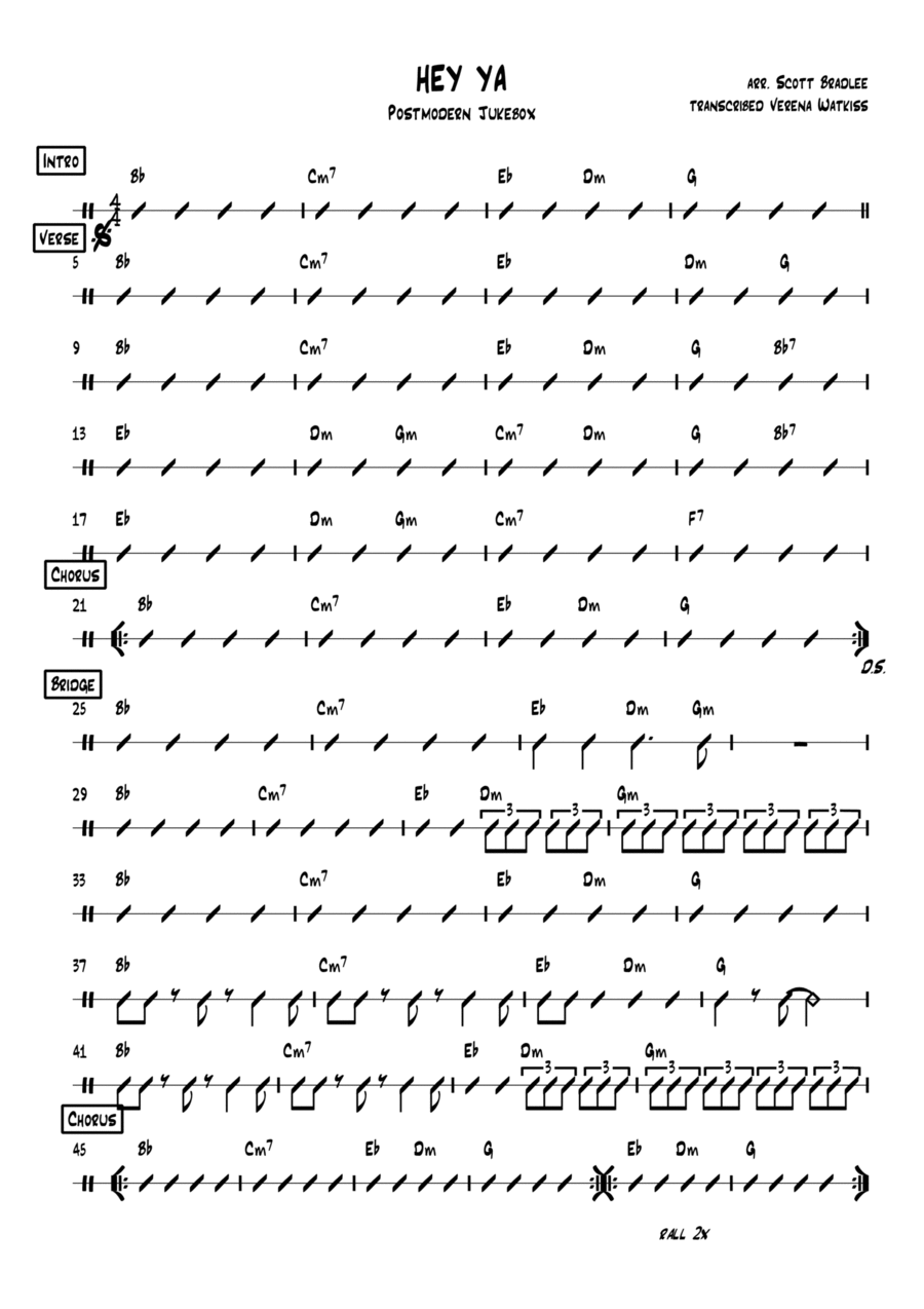 Hey Ya! Piano scores gallery preview page 1