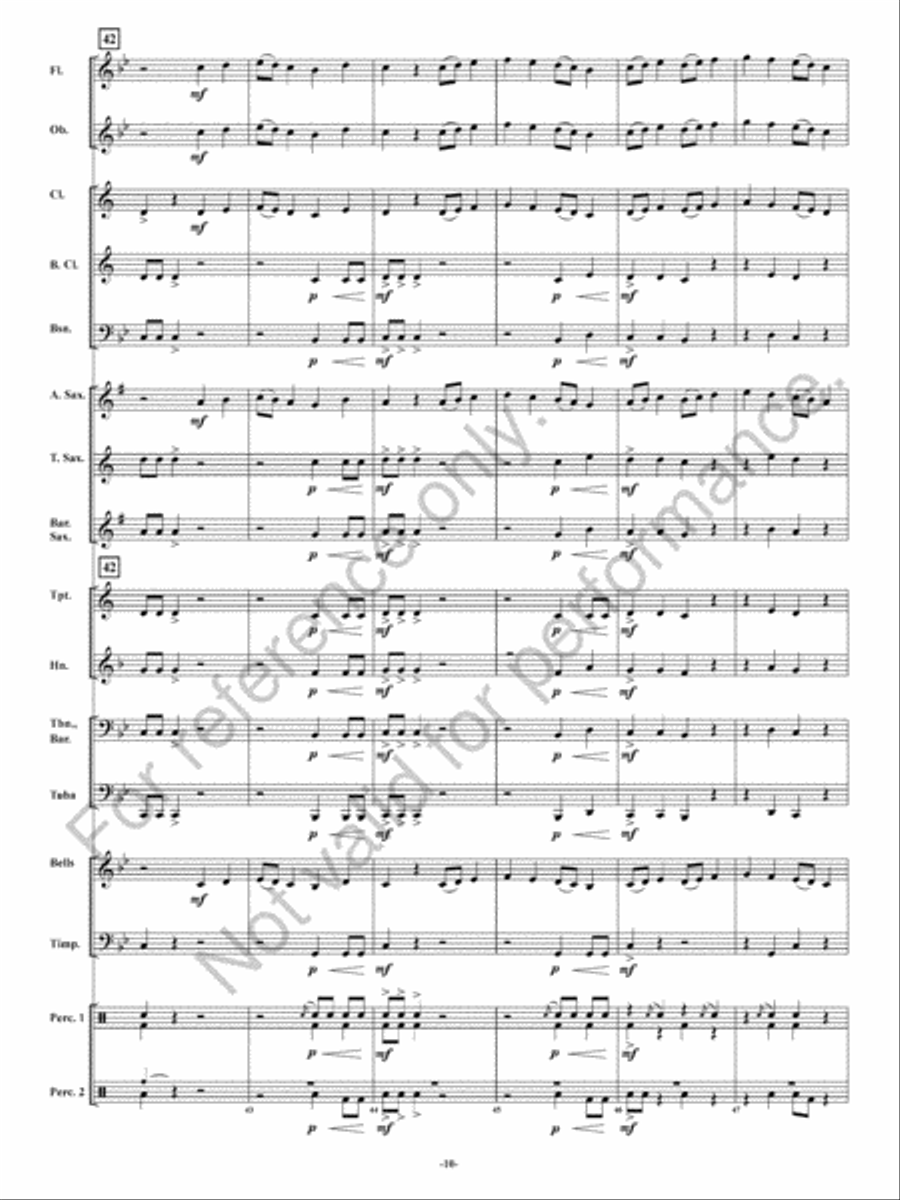 Rising Waters Concert Band scores gallery preview page 11