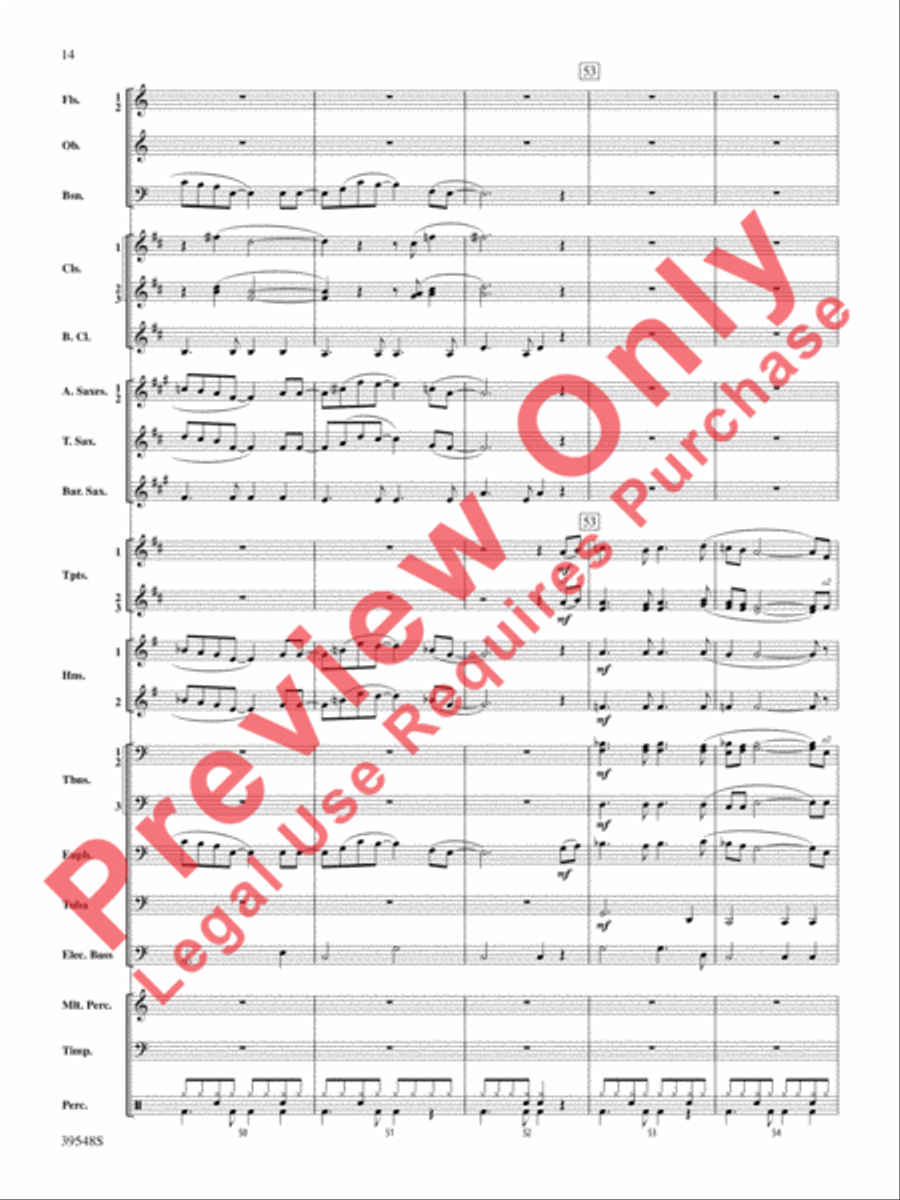 The Beatles Remembered Concert Band scores gallery preview page 15