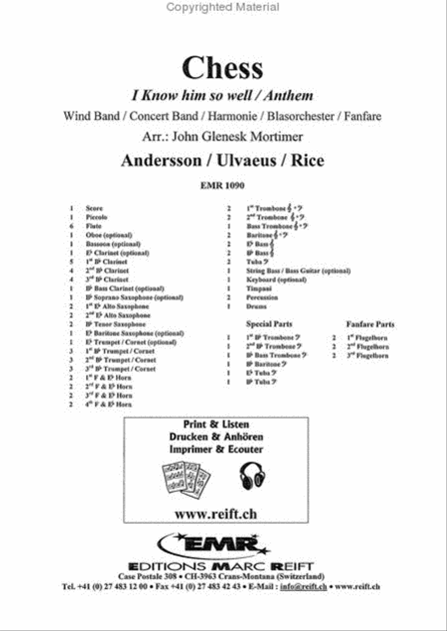 Chess Concert Band scores gallery preview page 2