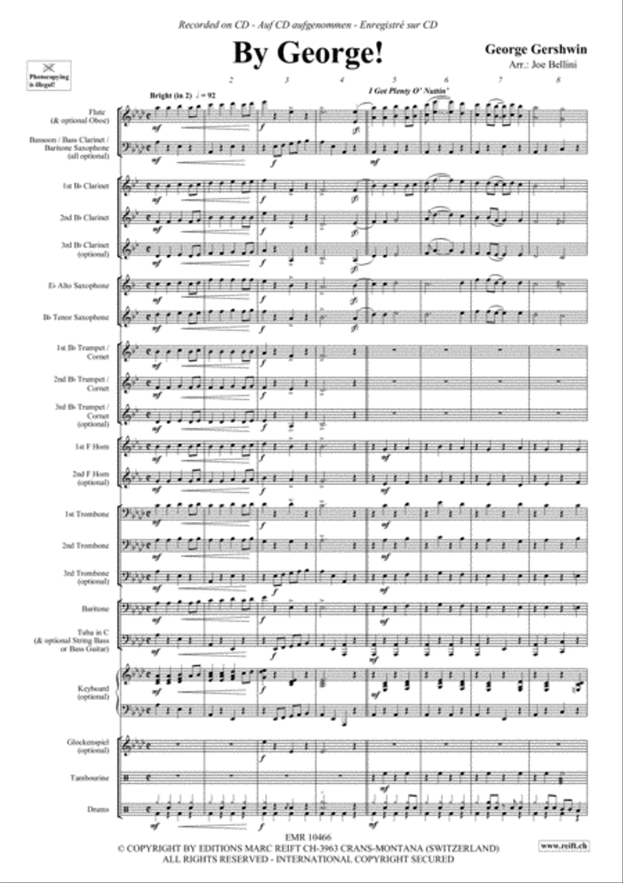 By George! Concert Band scores gallery preview page 4