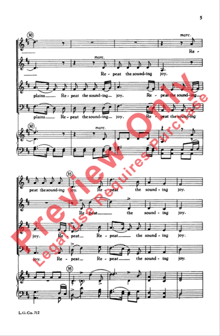 Joy to the World Joy to the World 4-Part scores gallery preview page 5