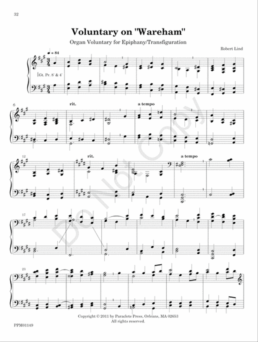 Organ Works for the Church Year Organ scores gallery preview page 38