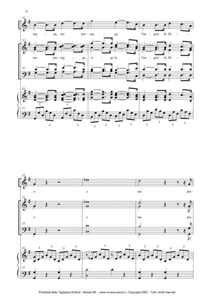 LA VERGINE DEGLI ANGELI - For Solo, SATB Choir and Organ - With voices and Organ parts image number null