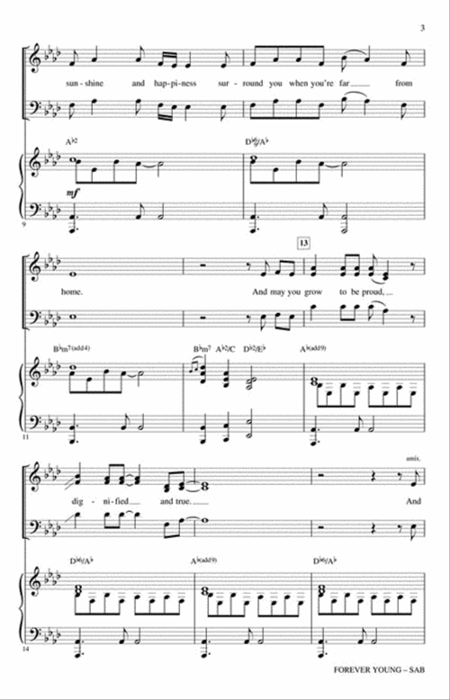 Forever Young 3-Part scores gallery preview page 3