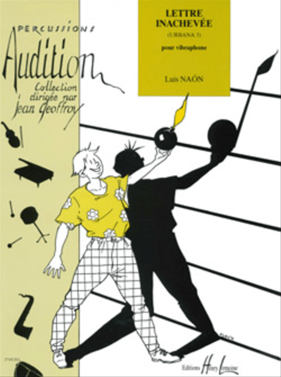 Lettre Inachevee (Urbana 3) Percussion scores gallery preview page 1