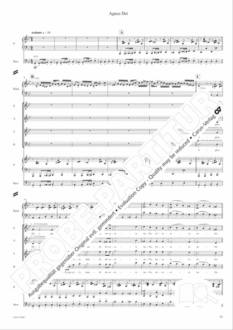 Missa latina 4-Part scores gallery preview page 54