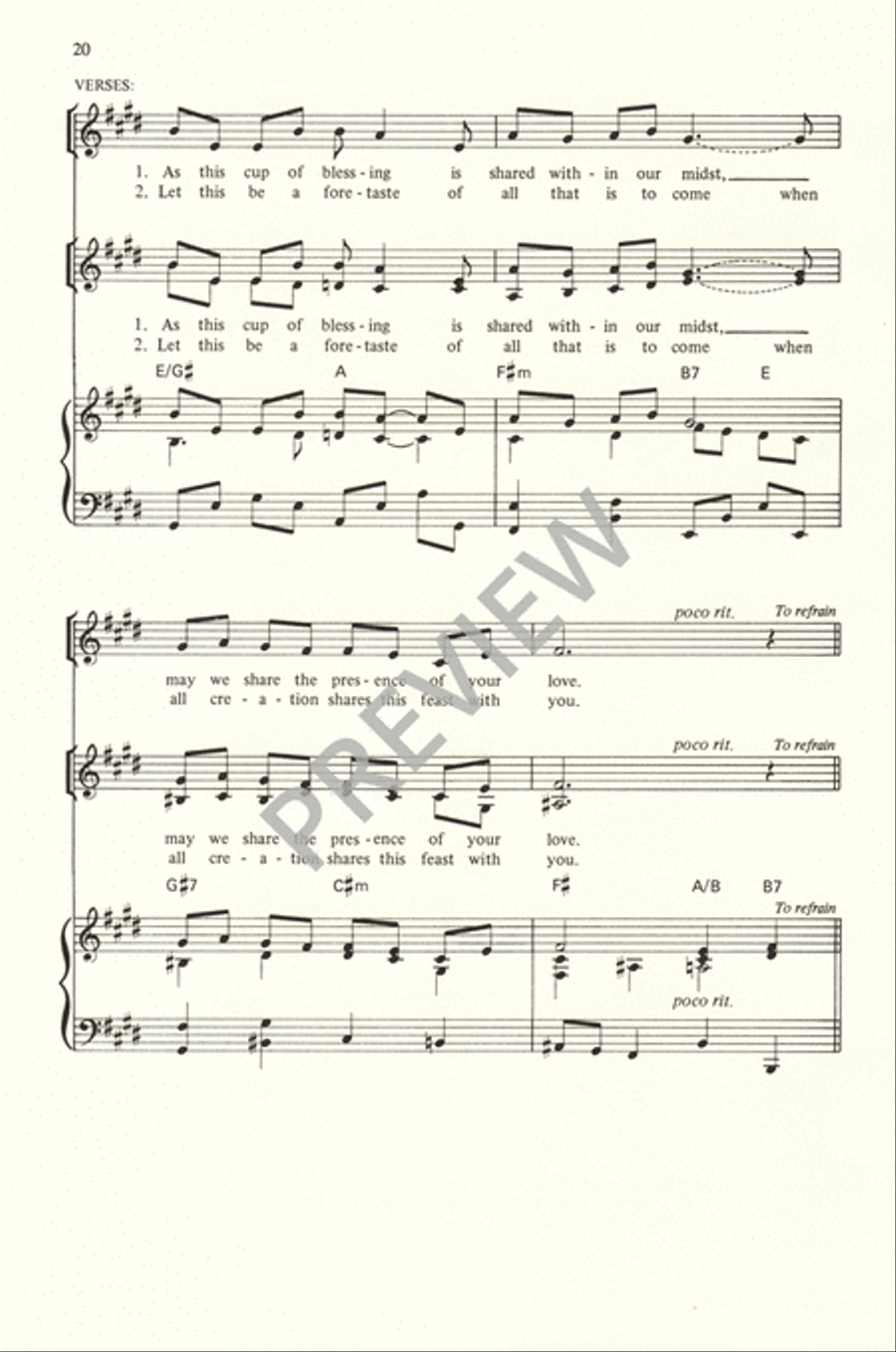 Now the Feast and Celebration 4-Part scores gallery preview page 22
