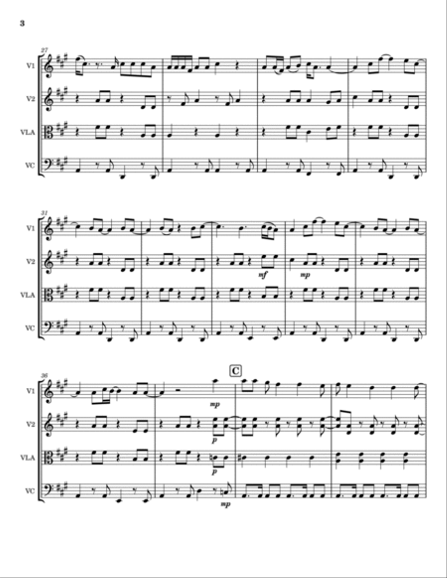 El Scorcho El Scorcho String Quartet scores gallery preview page 3