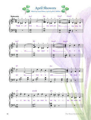 Book cover for April Showers (for intermediate jazz piano)