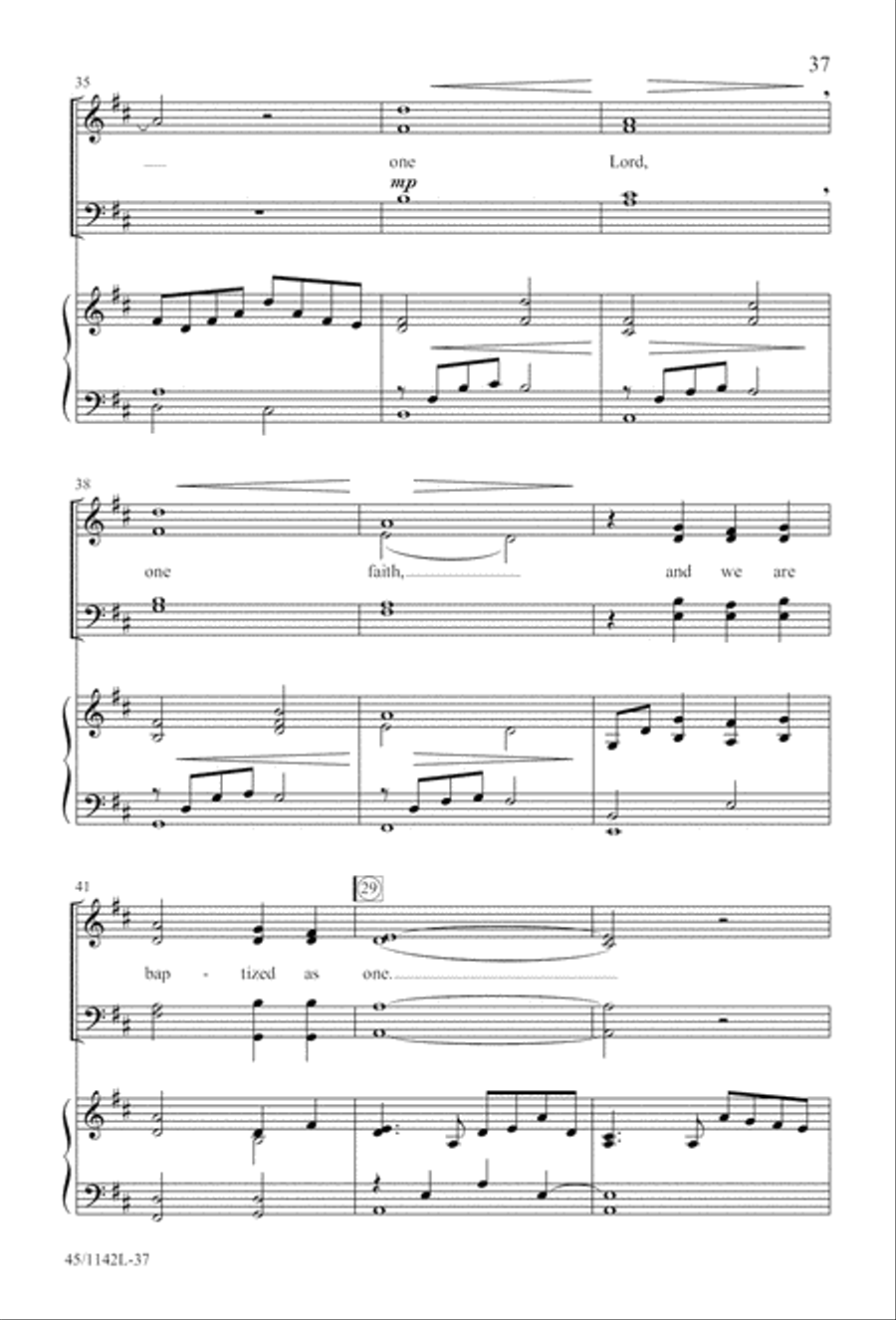 The Church's One Foundation 4-Part scores gallery preview page 39