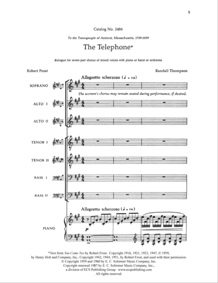 The Telephone TTBB scores gallery preview page 4