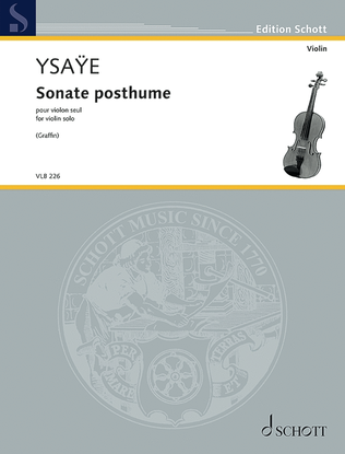 Book cover for Sonate Posthume, Op. 27bix