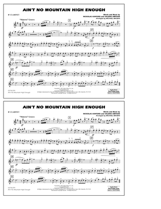 Book cover for Ain't No Mountain High Enough (arr. Michael Brown) - Bb Clarinet