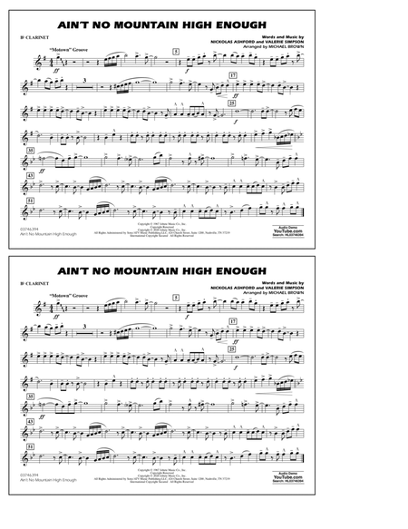 Ain't No Mountain High Enough (arr. Michael Brown) - Bb Clarinet