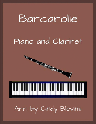 Book cover for Barcarolle, for Piano and Clarinet