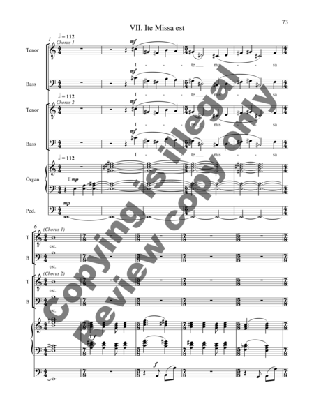 Mass of Thanksgiving (Choral Score)