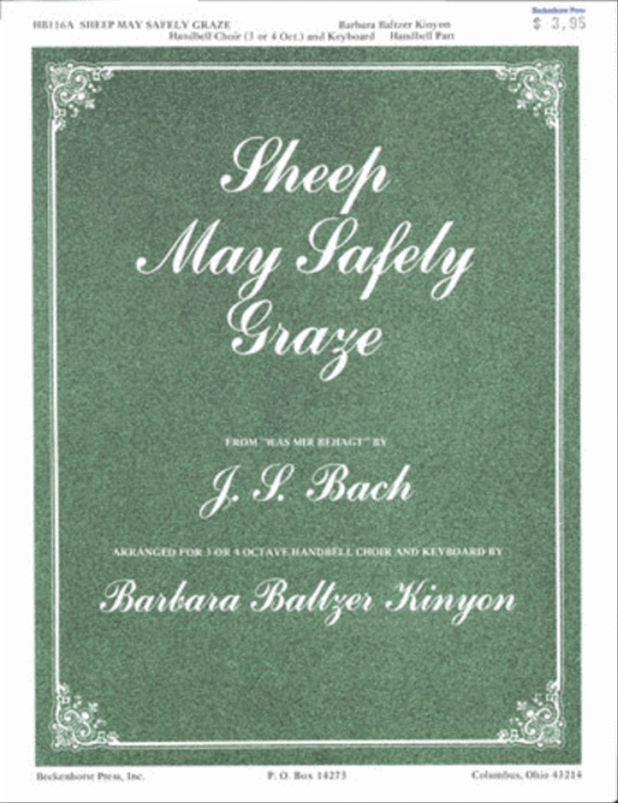 Sheep May Safely Graze - handbell part Handbell Choir scores gallery preview page 1