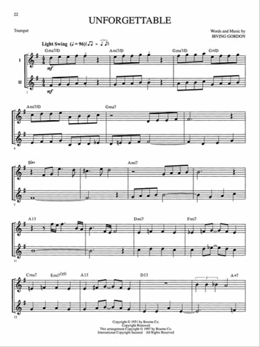 Great Jazz Duets Great Jazz Duets Trumpet scores gallery preview page 3