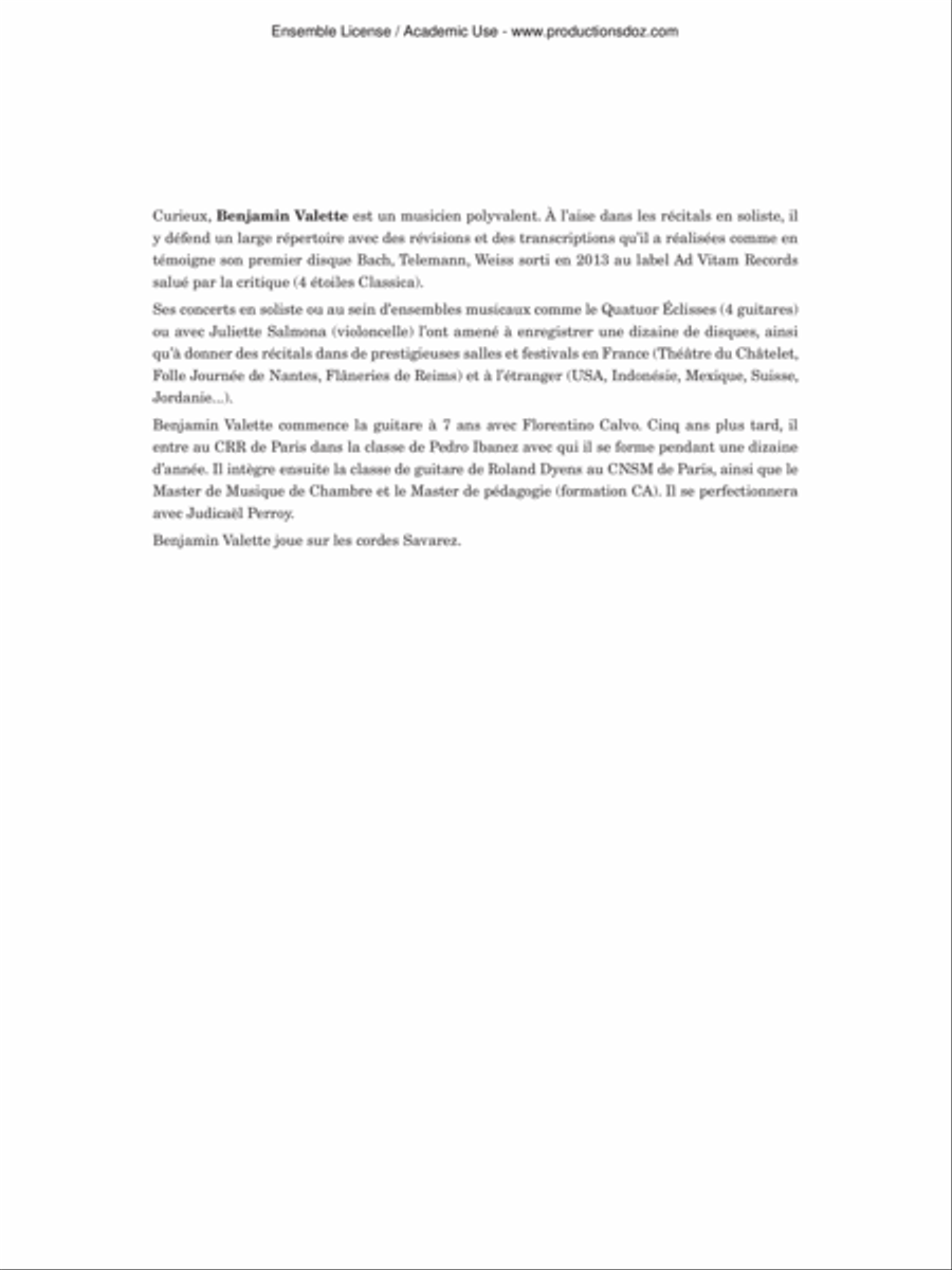 Odeon Odeon Classical Guitar scores gallery preview page 2
