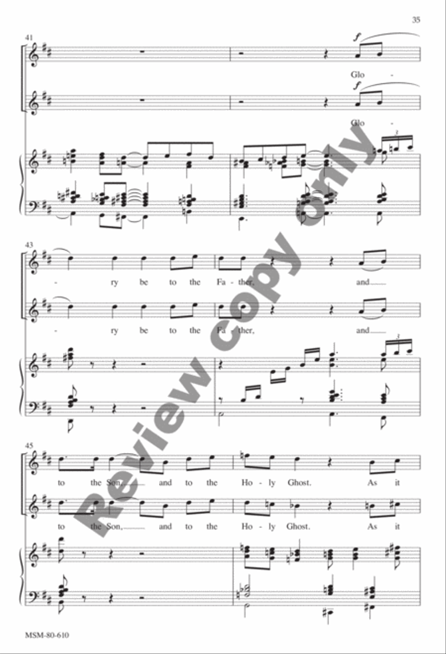 Evensong Unison Choir scores gallery preview page 68
