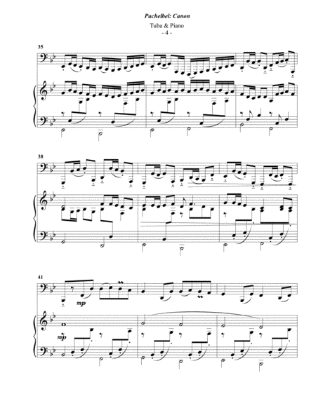 Pachelbel: Canon for Tuba & Piano image number null