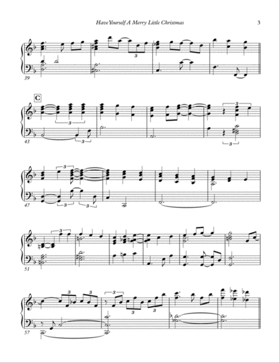 Have Yourself A Merry Little Christmas from MEET ME IN ST. LOUIS Piano Solo scores gallery preview page 3