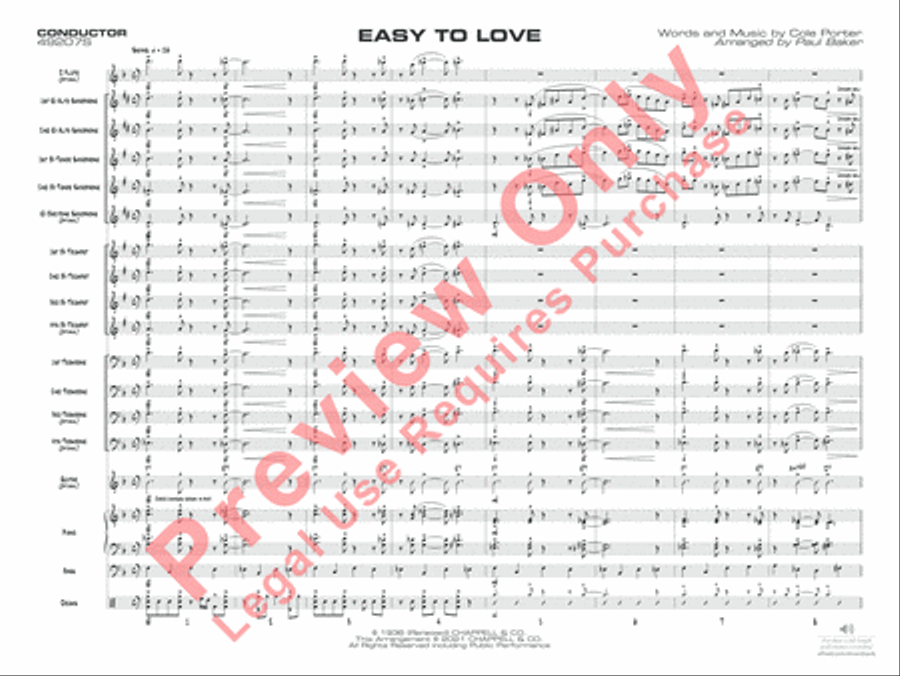 Easy to Love Jazz Ensemble scores gallery preview page 4