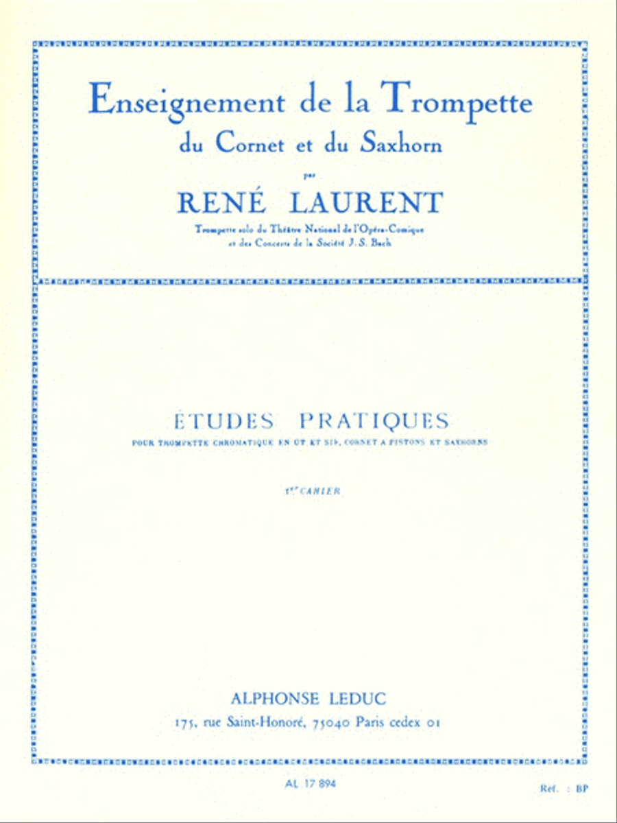 Etudes Pratiques - Volume 1 Trumpet Solo scores gallery preview page 1