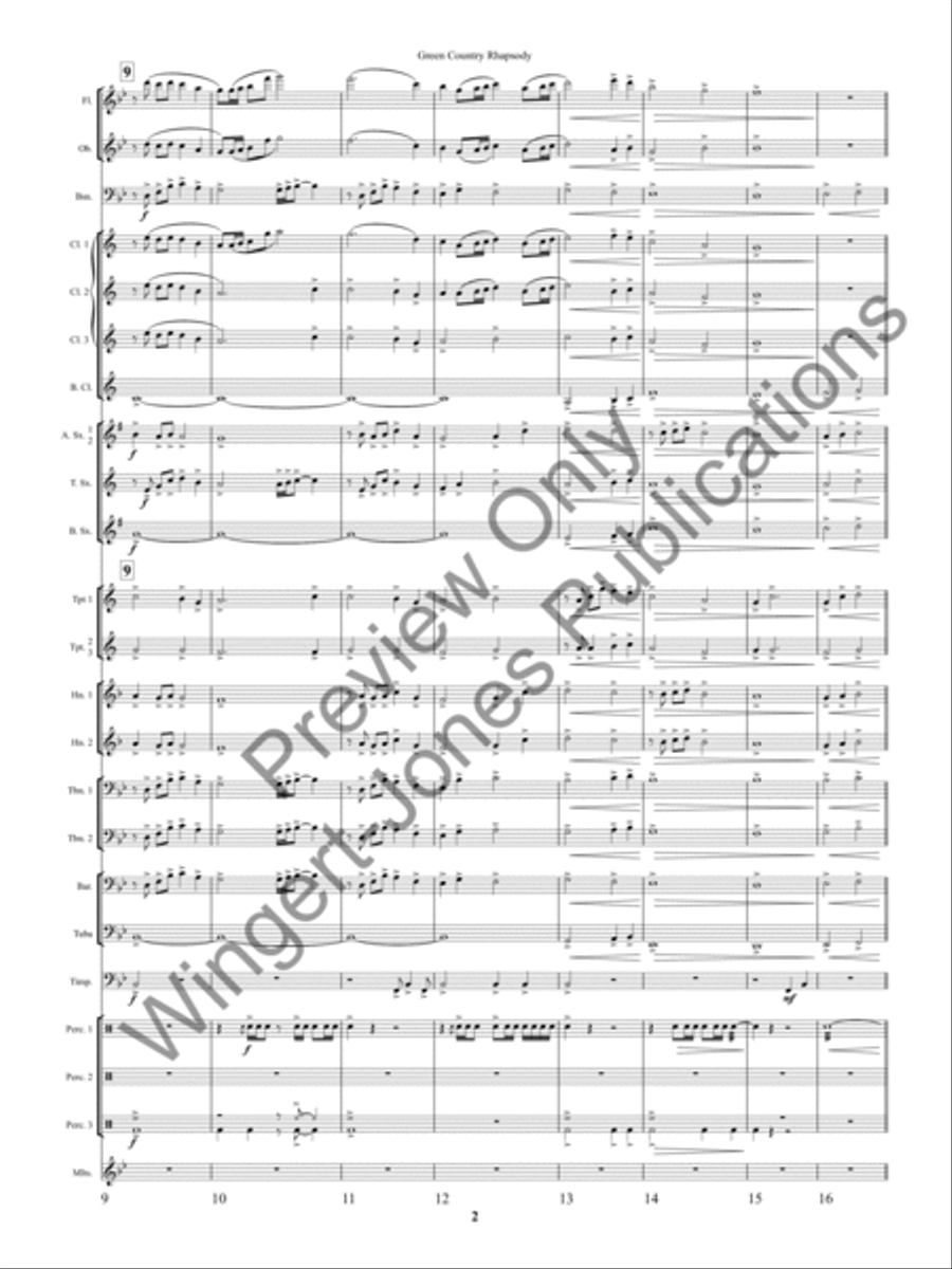 Green County Rhapsody Concert Band scores gallery preview page 5