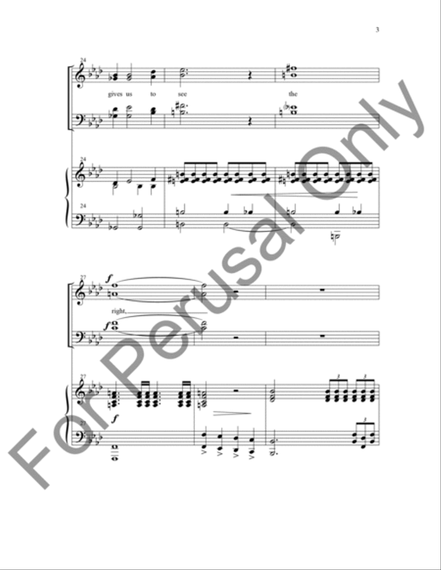 A Just And Lasting Peace (Choral Score) 4-Part scores gallery preview page 4