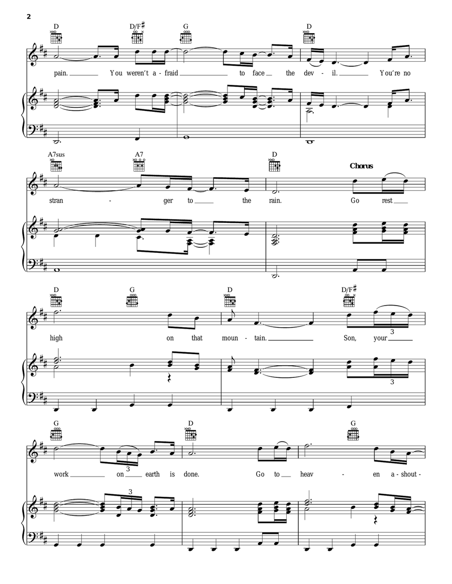 Go Rest High On That Mountain Acoustic Guitar scores gallery preview page 2